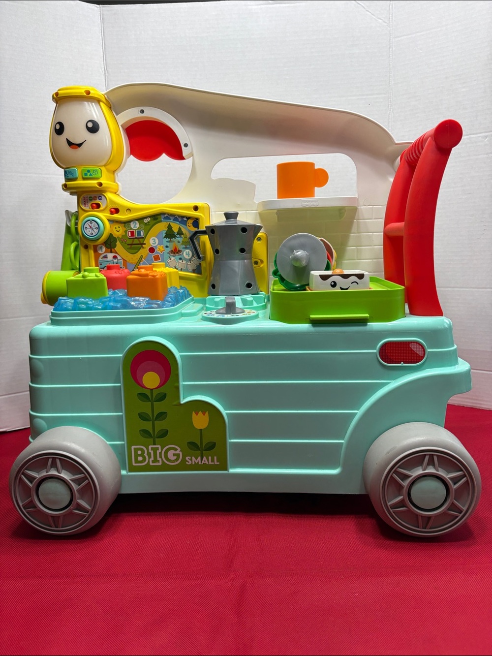 Fisher-Price Laugh & Learn 3-in-1 On-the-Go Camper Walker & Activity Center